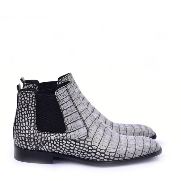 Corrente C204 5023 Men's Shoes Multi Croc Leather Sole Chukka boot (CRT1328)-AmbrogioShoes