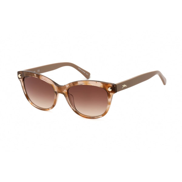 Longchamp LO614S Sunglasses MARBLE BEIGE/Brown Gradient-AmbrogioShoes