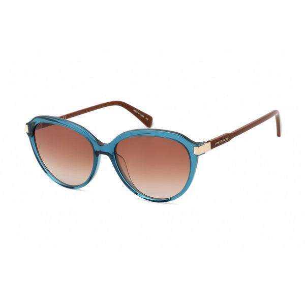 Longchamp LO640S Sunglasses BLUE/BROWN PLIAGE / Brown Gradient-AmbrogioShoes