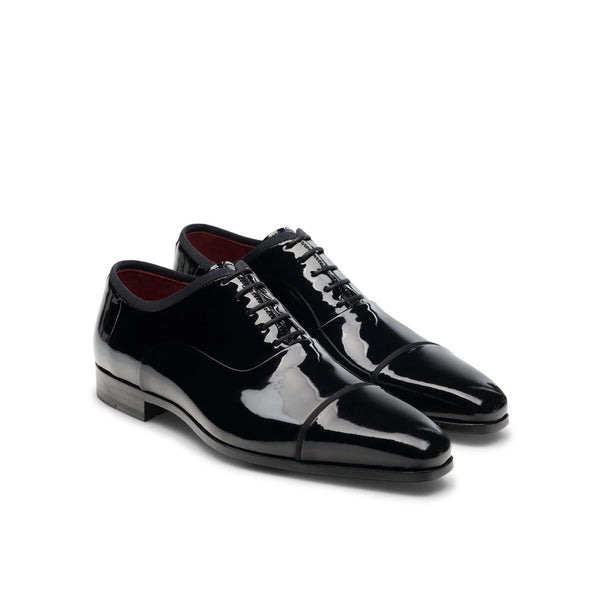 Magnanni 24534 Jadiel Men's Shoes Black Patent Leather Formal / Dress Oxfords (MAGS1087)-AmbrogioShoes