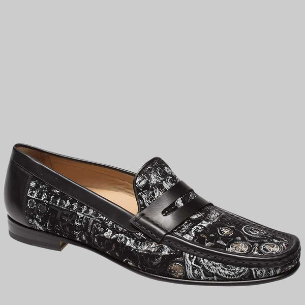 Mezlan Mens Luxury Shoes Lares II Black Suede Moccasins 7168-1 (MZ2320)-AmbrogioShoes