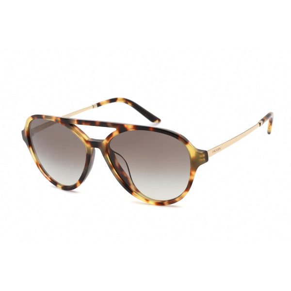 Prada 0PR 13WSF Sunglasses Medium Tortoise / Grey Gradient-AmbrogioShoes