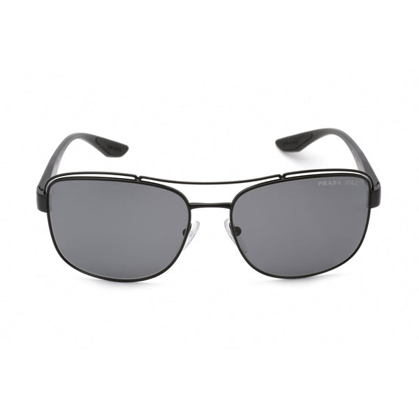 Prada Sport 0PS 57VS Sunglasses Matte Black / Polarized Grey-AmbrogioShoes
