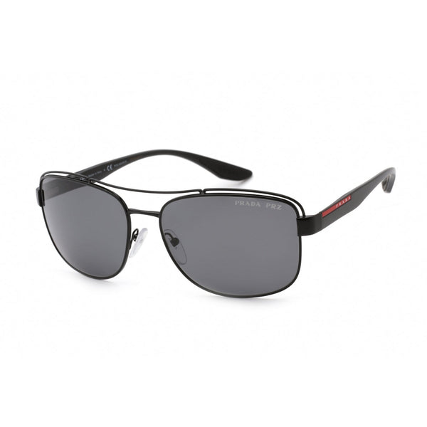 Prada Sport 0PS 57VS Sunglasses Matte Black / Polarized Grey-AmbrogioShoes