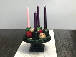 Advent Candles Closeup