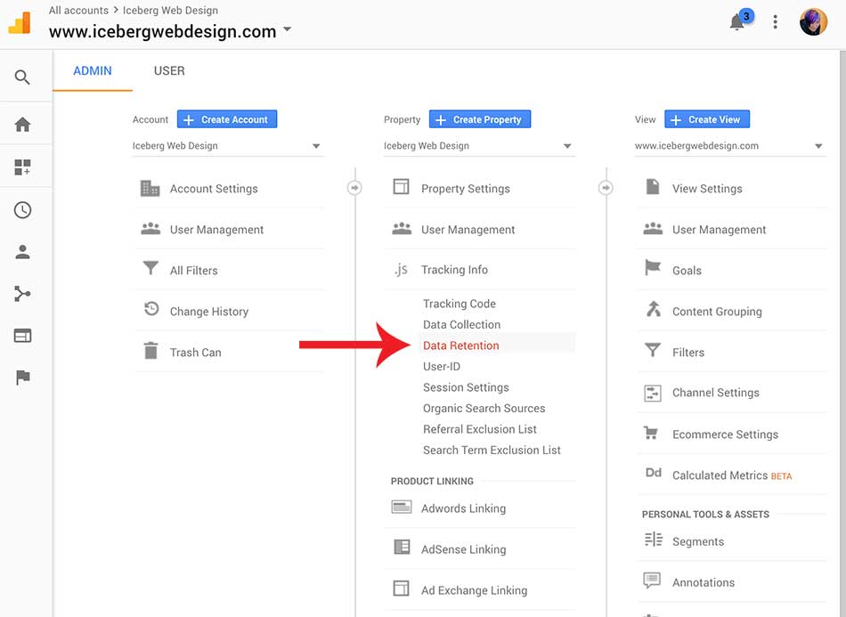 Google Analytics Data Retention