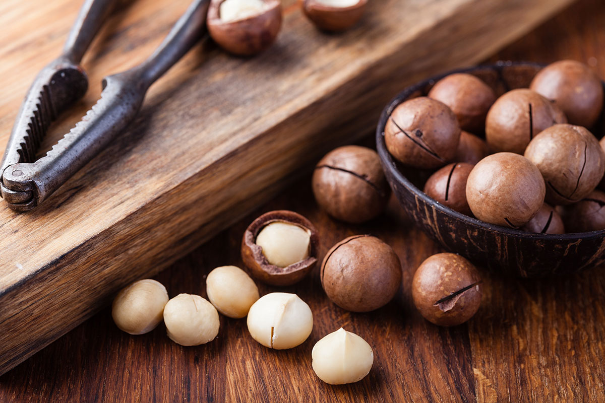 Macadamia Nuts With Nutcracker