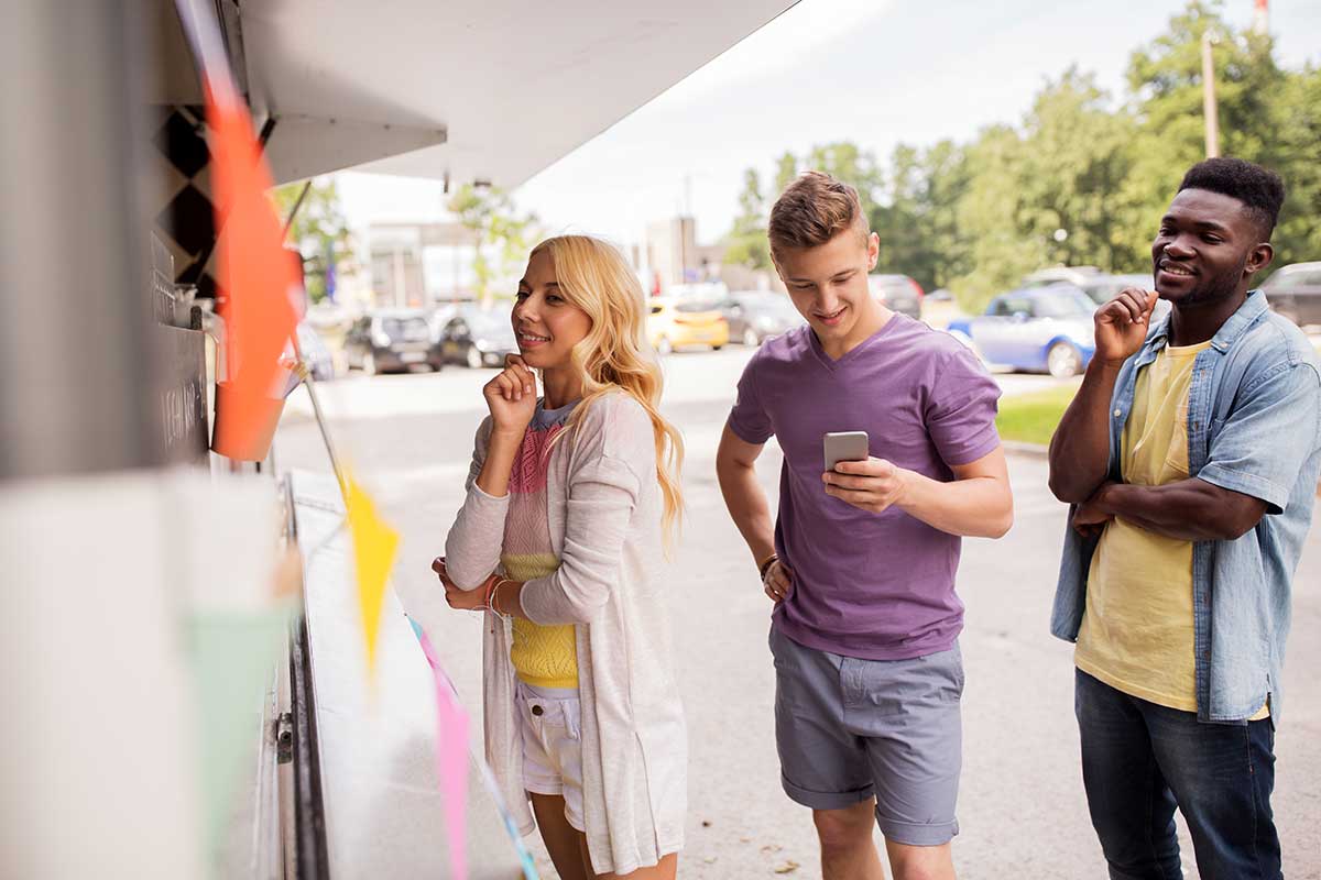 Customers Forming An Opinion About A Business While Standing In Line